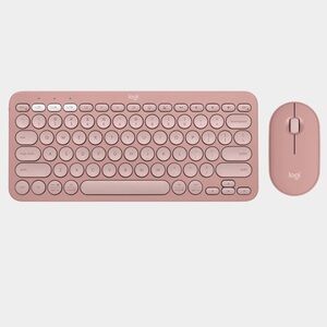 Logitech Pink Wireless Keyboard and Mouse Set